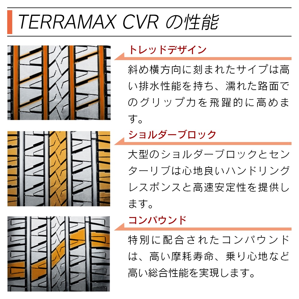 SAILUN サイルン TERRAMAX CVR 255/50R19 107V サマータイヤ 夏 タイヤ 4本セット 法人様限定｜l-c｜03