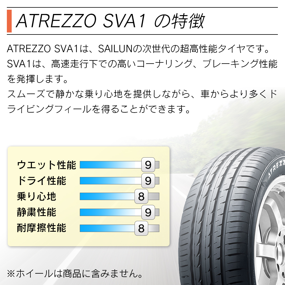 SAILUN サイルン ATREZZO SVA1 235/40R19 サマータイヤ 夏 タイヤ 4本セット 法人様限定｜l-c｜02