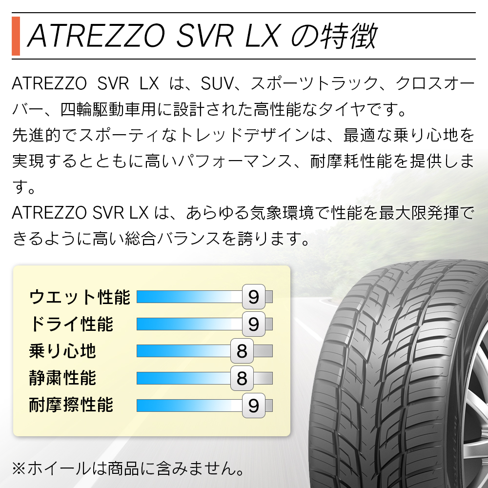 ポイント5倍!SAILUN サイルン ATREZZO SVR LX 275/45R20 サマータイヤ