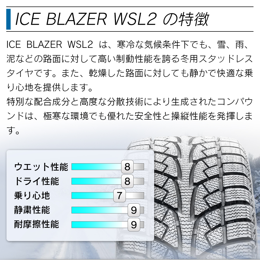 SAILUN サイルン ICE BLAZER WSL2 175/70R14 スタッドレス 冬 タイヤ 4本セット 法人様限定｜l-c｜02