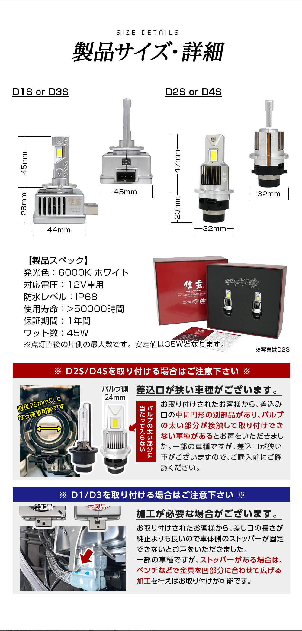 純正HIDを次世代ポン付けLEDに交換で光量UP ジャガー S-TYPE J01