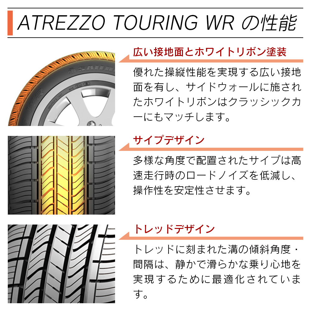 SAILUN サイルン ATREZZO TOURING WR 185/60R13 80T サマータイヤ 夏 タイヤ 4本セット 法人様限定｜l-c2｜03