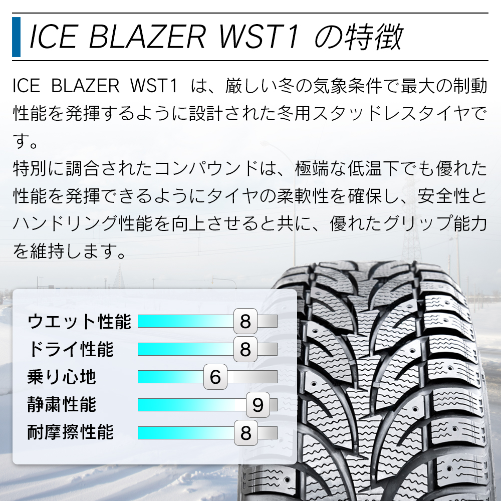 SAILUN サイルン ICE BLAZER WST1 225/70R16 スタッドレス 冬 タイヤ 2本セット 法人様限定｜l-c2｜02