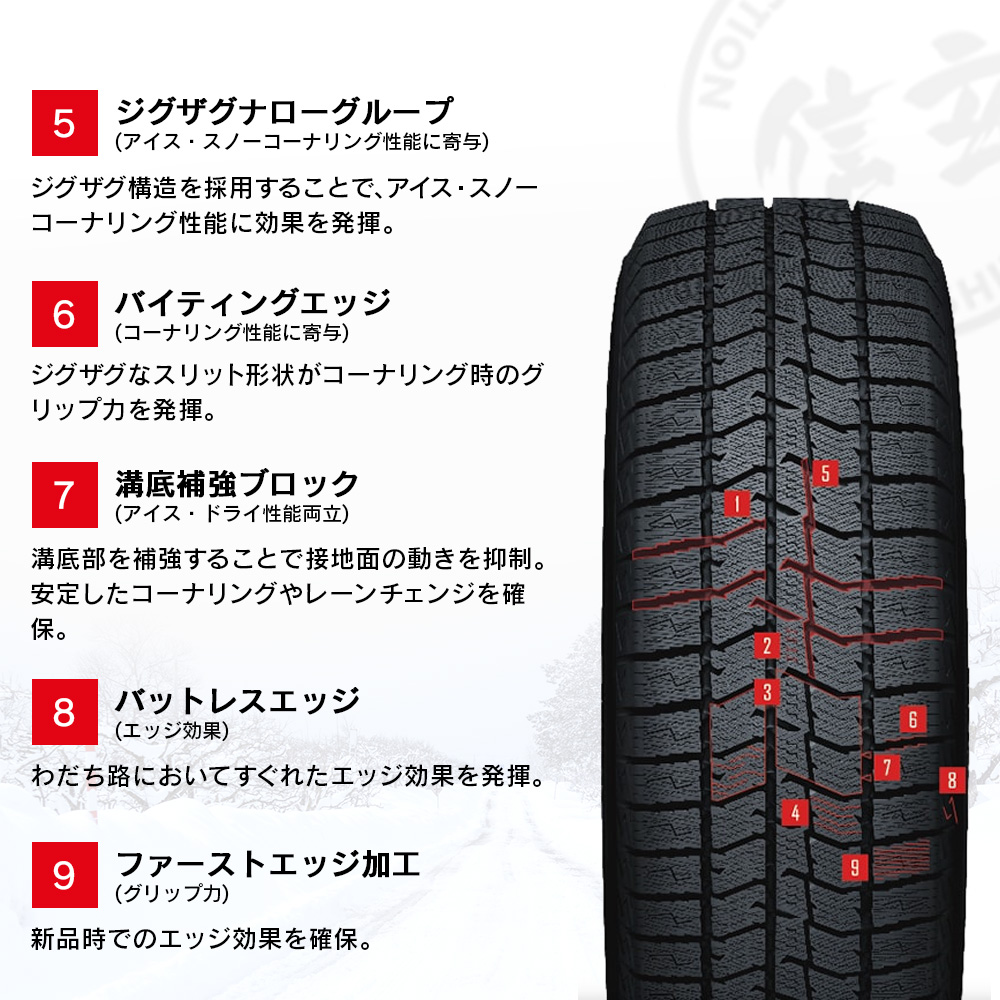 TOYO トーヨータイヤ OBSERVE GIZ3 オブザーブ 155/80 R13 乗用車用 スタッドレス 冬 タイヤ 4本セット 法人様専用の画像