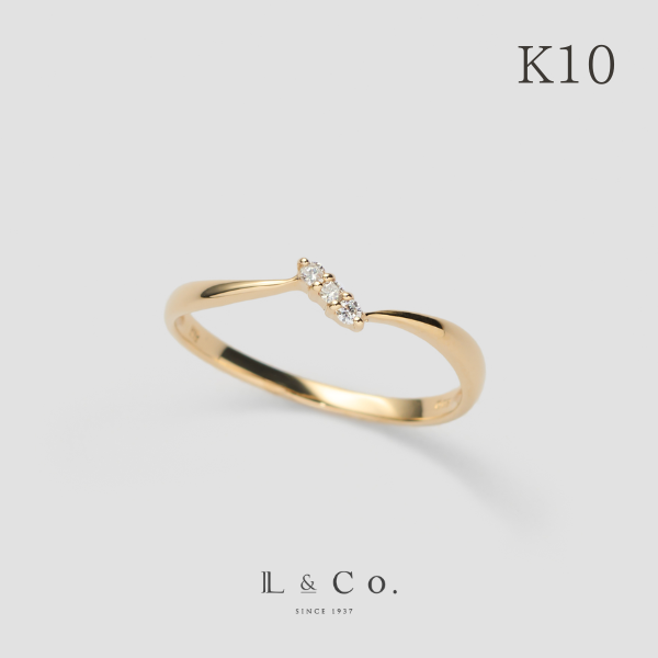Jewel closet by L&Co. リング ダイヤモンド 0.03ct K10 YG イエロー
