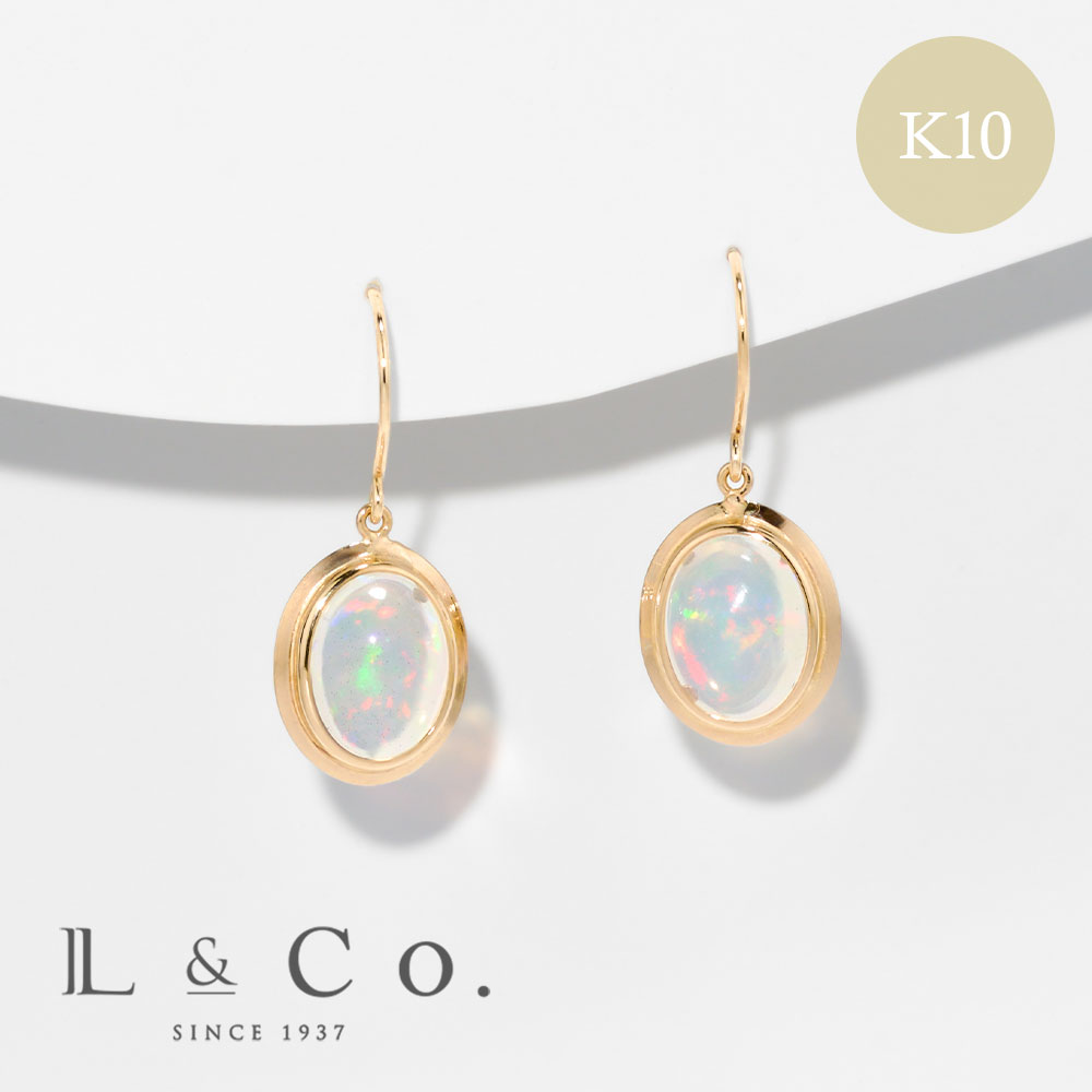 Jewel closet by L&Co. ピアス K10 イエローゴールド オパール 