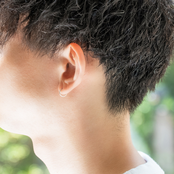 Jewel closet by L&Co. ピアス レディース メンズ フープ プラチナ