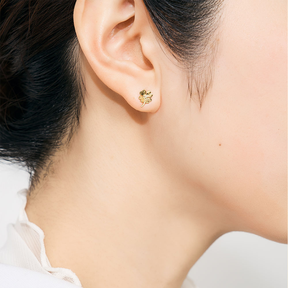 Jewel closet by L&Co. ピアス K10 イエローゴールド ダイヤモンド 計 