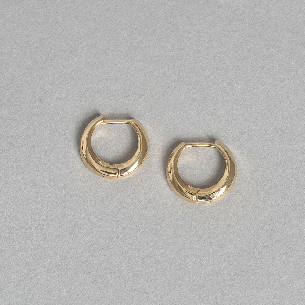 ピアス メンズ レディース ユニセックス フープ 両耳 シルバー SV925 シンプル ホワイト イエロー 普段使い おそろい L&Co. エルアンドコーの画像