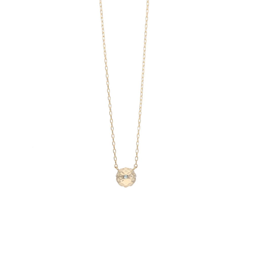 Jewel closet by L&Co. ネックレス K10 ジルコン ブルー カラー