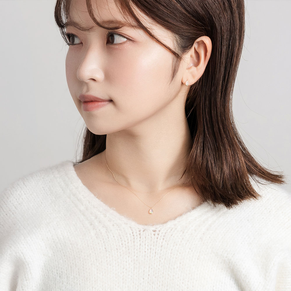 Jewel closet by L&Co. ネックレス レディース オパール K10 10