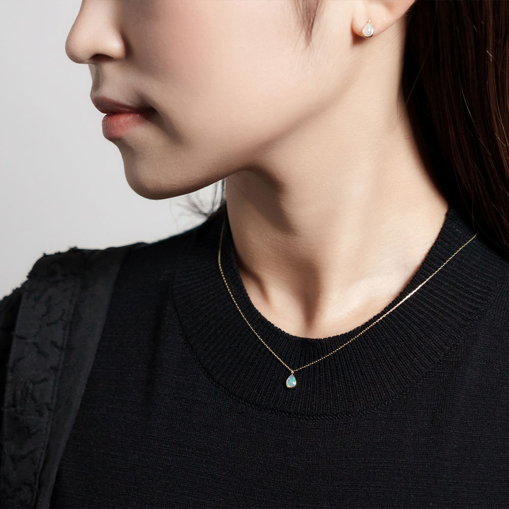 Jewel closet by L&Co. ネックレス レディース オパール K10 10