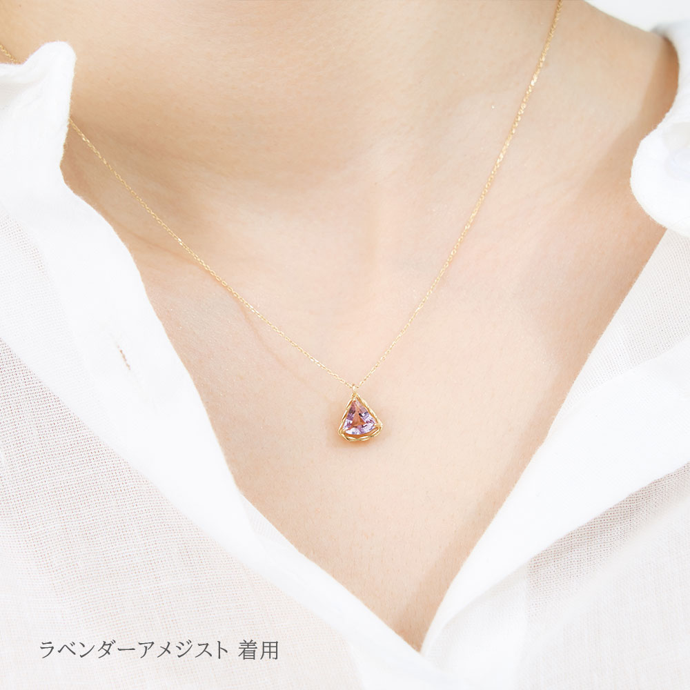 Jewel closet by L&Co. ネックレス K10 和柄 青海波 カラーストーン 10