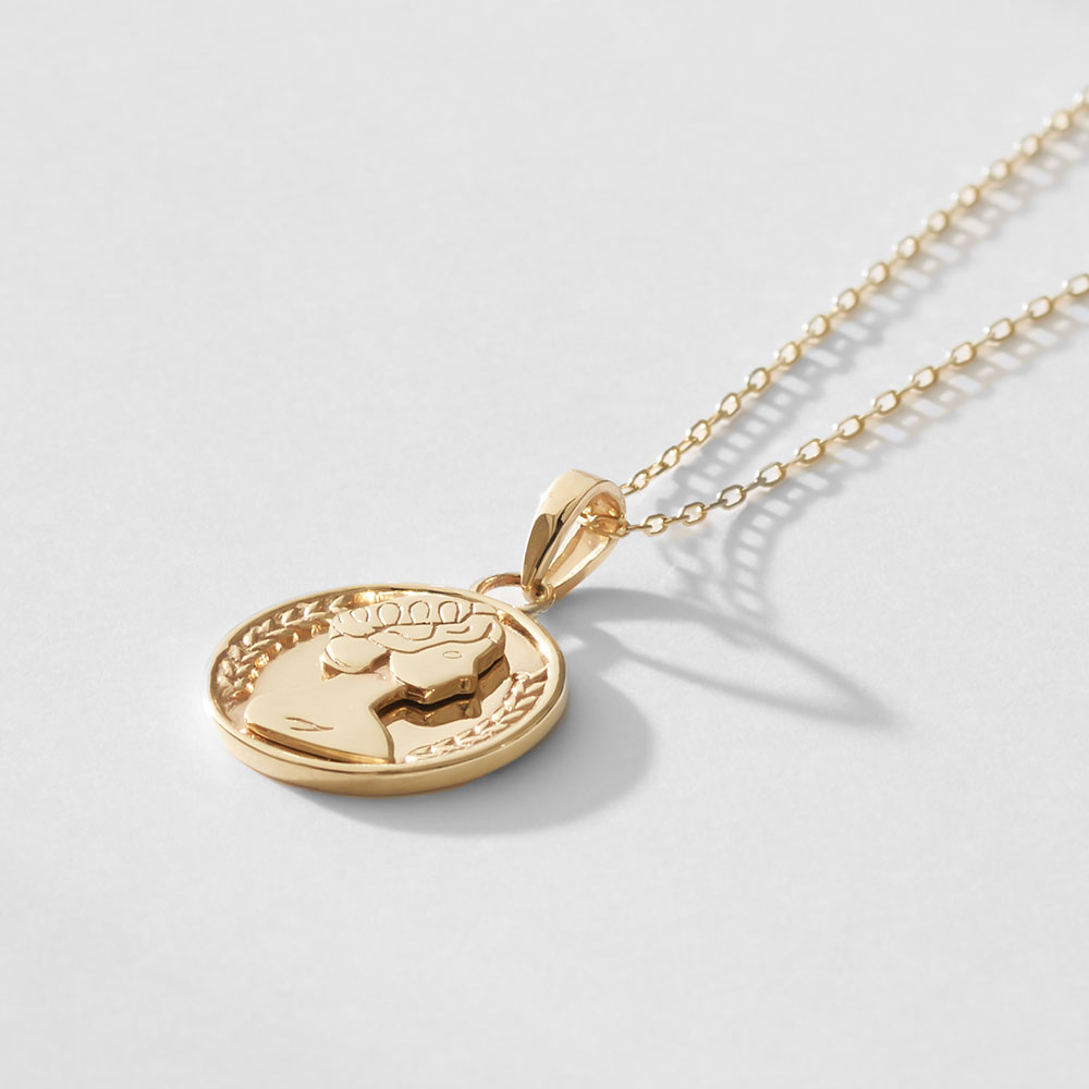 Jewel closet by L&Co. ネックレス K10 10金 イエローゴールド 地金 シンプル コインネックレス コイン ペンダント  プレゼント L&Co.（エルアンドコー） : L&Co. - 通販 - Yahoo!ショッピング