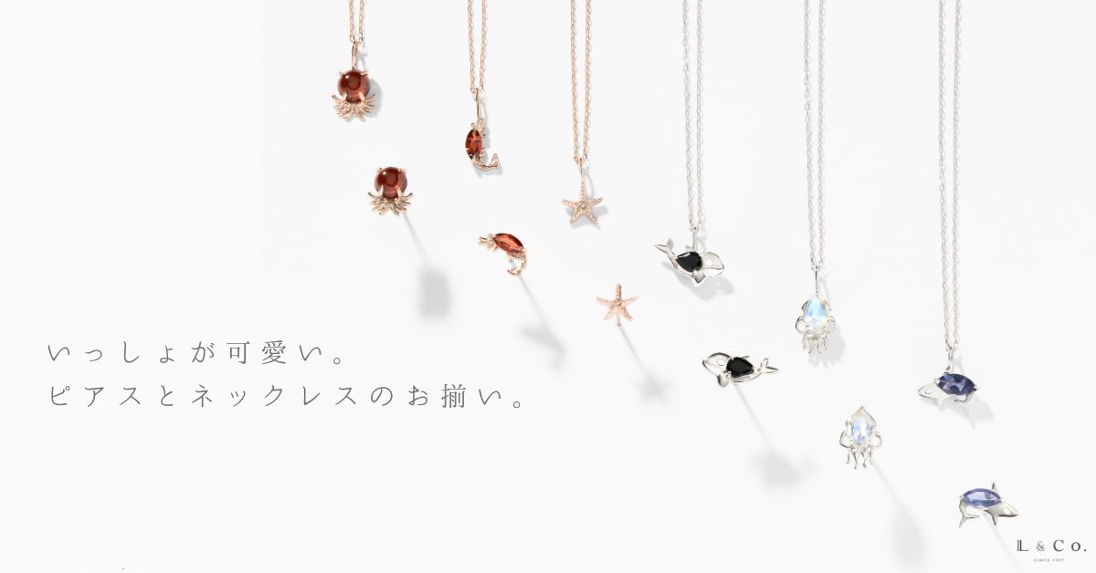 Jewel closet by L&Co. ネックレス K10 ピンクゴールド カラーストーン Jewel closet by L&Co. ネックレス K10 ピンクゴールド カラーストーン