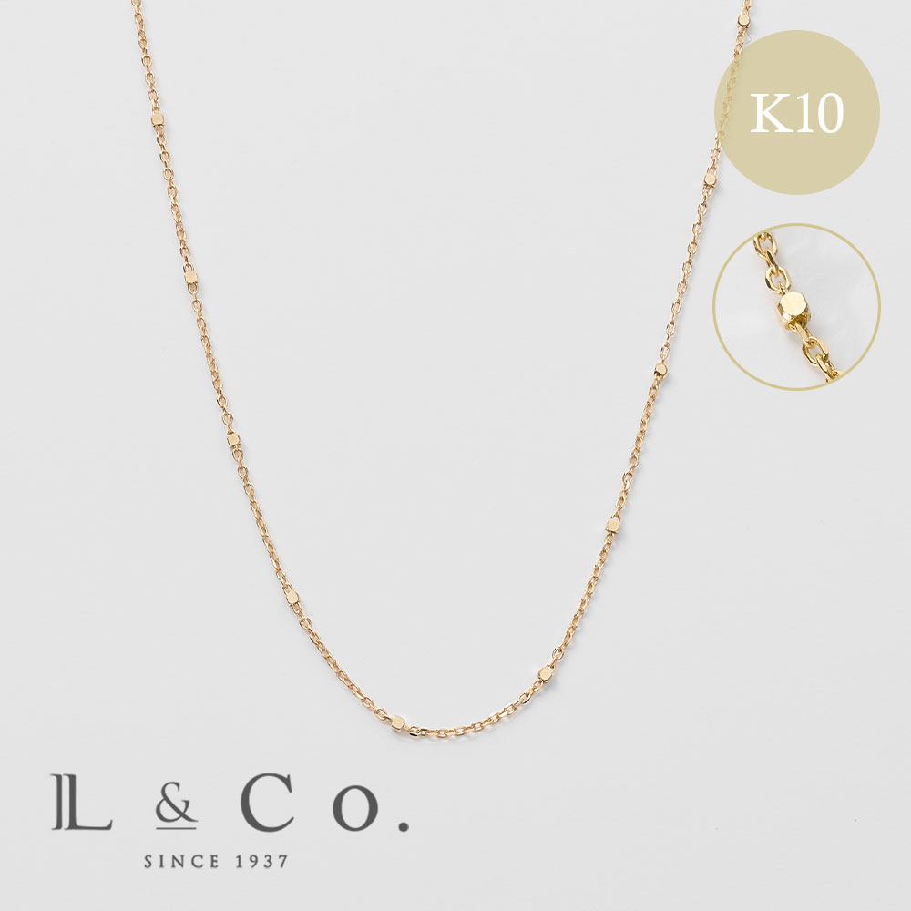 Jewel closet by L&Co. ネックレス K10 チェーン グリッターチェーン 