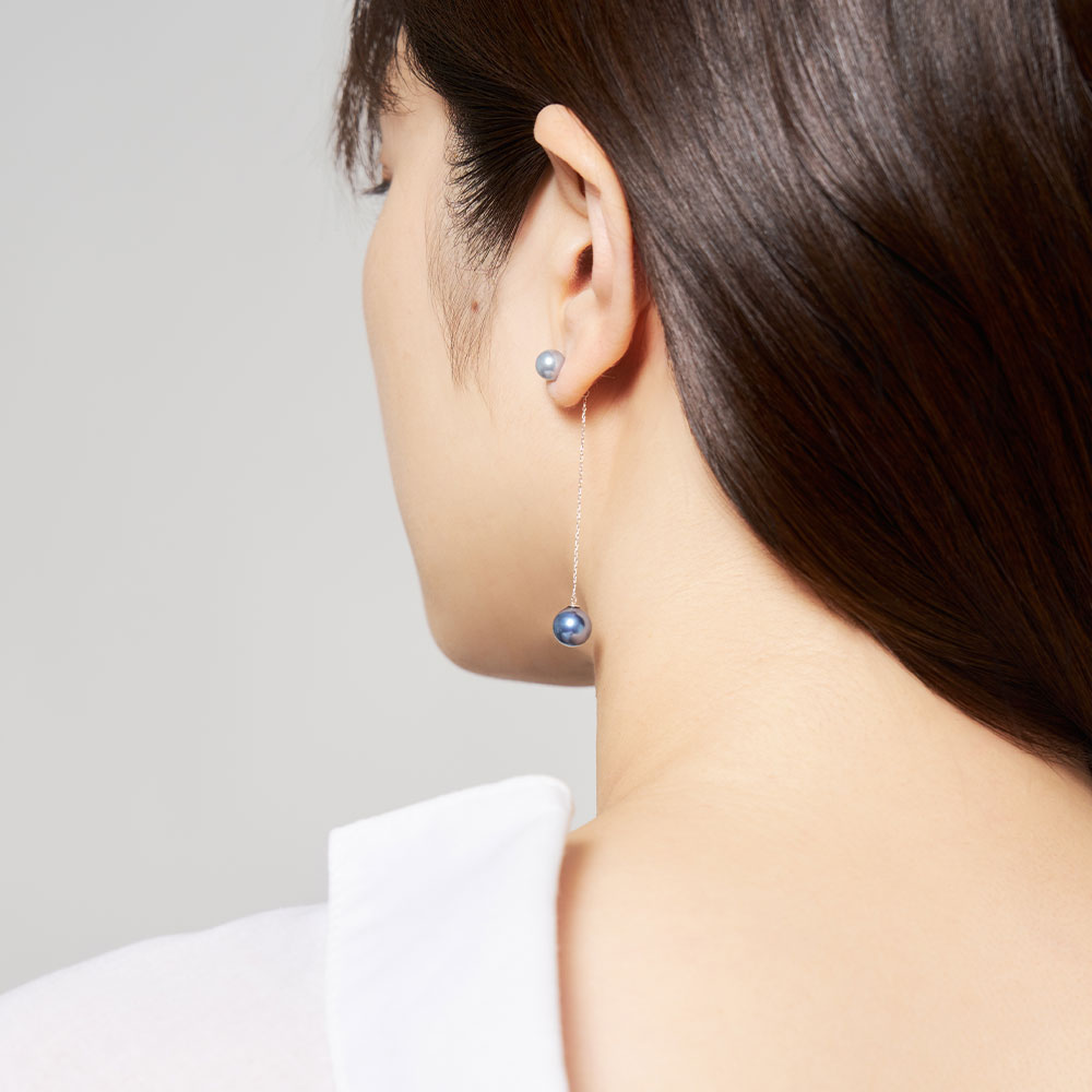 L&Co. K10 ホワイトシェル ピアス Jewel closet by L&Co. ピアス K10 ホワイトゴールド カラーシェル