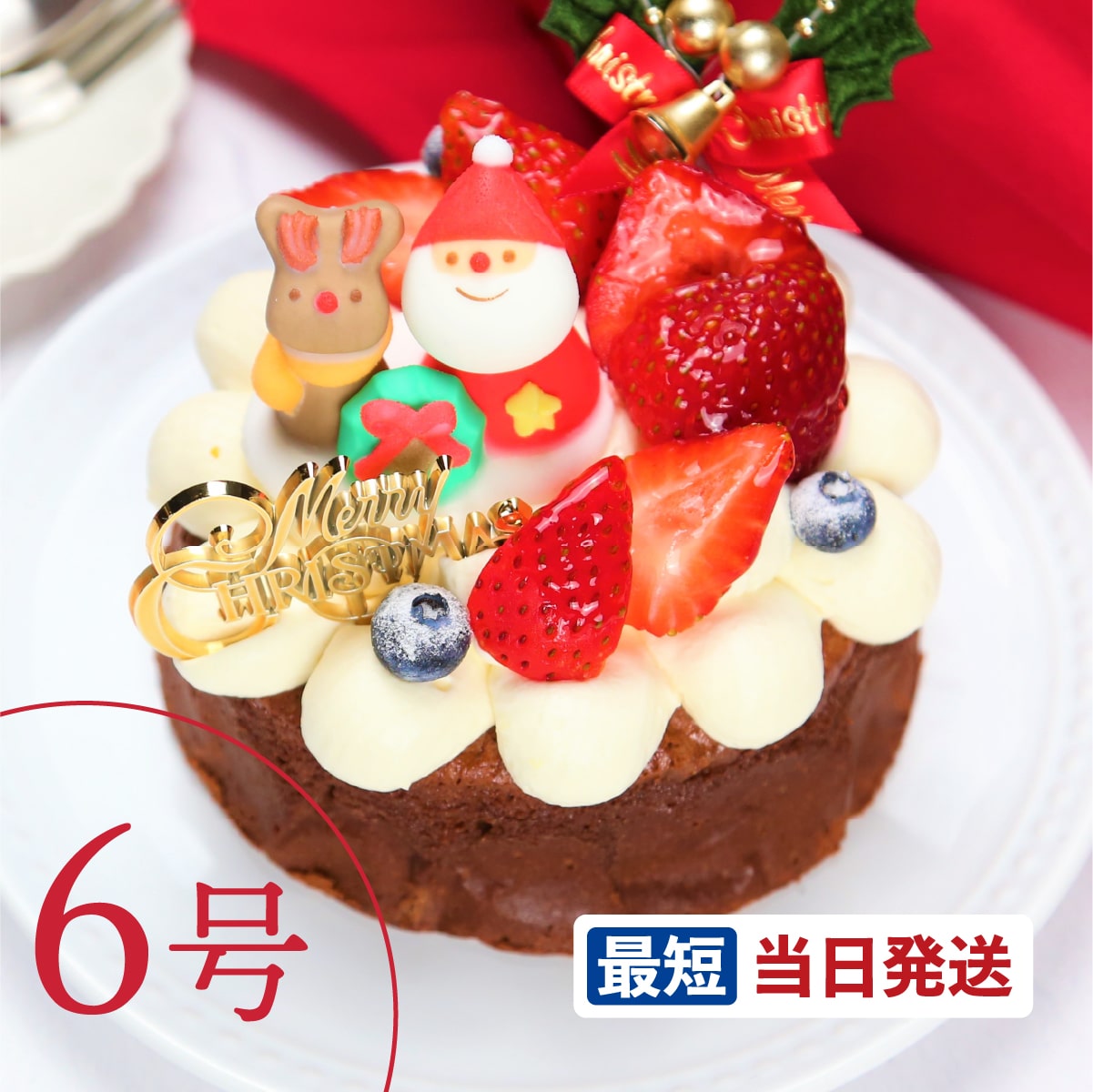 クリスマスケーキ ノエル・ガトーショコラ 6号【8〜10人向け】christmas xmas  ギフト パーティー  あすつく お祝い プレゼント