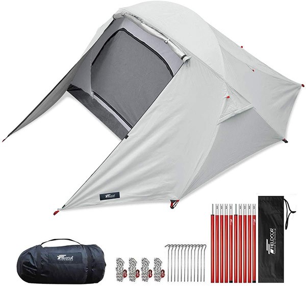1年保証 テント 2人用 ポールテント ドームテント クロスポールテント ドーム型 UVカット フルクローズテント 耐水圧 インナーテント キャノピー 送料無料｜l-design｜03
