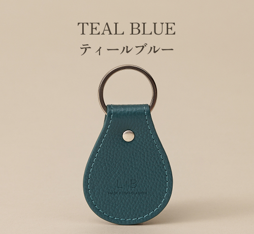 パテックフィリップ　レザー　ネイビー　キーホルダー　希少品　美中古　濃紺色 LIB]キーホルダー 本革 撥水 オリジナルレザー メンズ レディース 男女