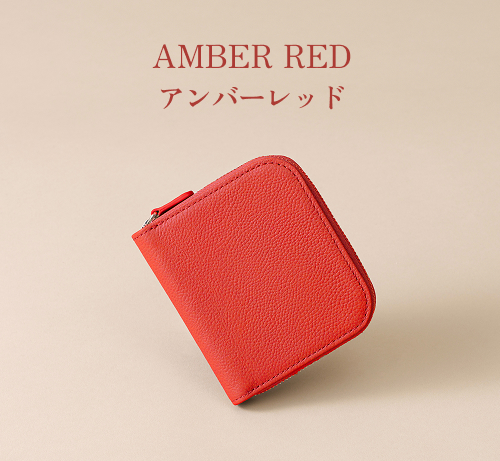 LIB] ラウンドファスナー二つ折り財布 本革 撥水 オリジナルレザー