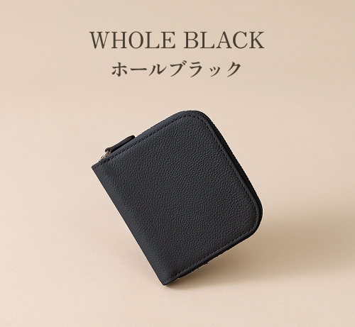 LIB] ラウンドファスナー二つ折り財布 撥水オリジナルレザー 牛本革