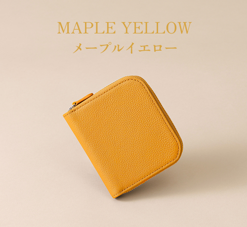 LIB] ラウンドファスナー二つ折り財布 本革 撥水 オリジナルレザー