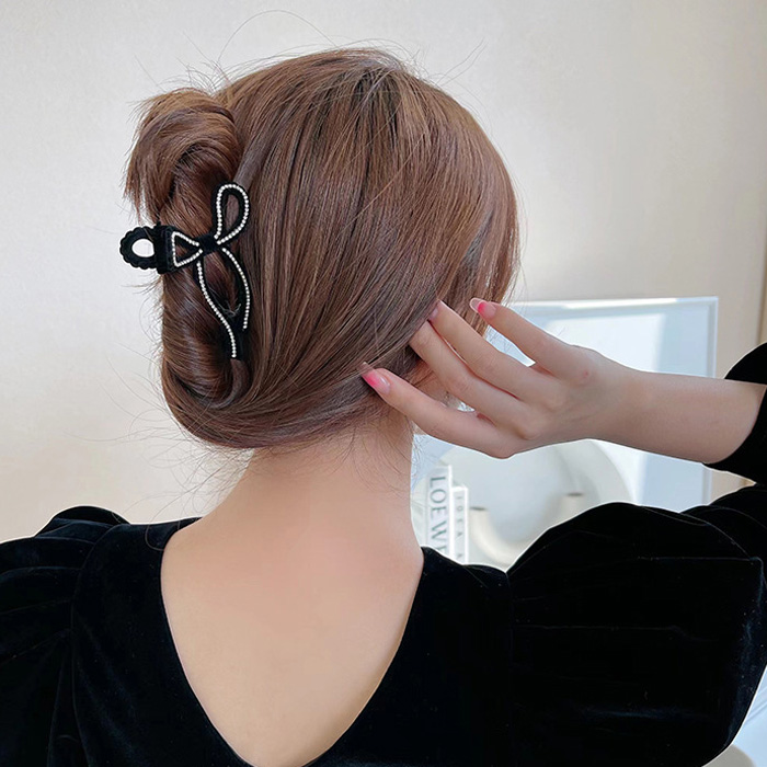 ヘアクリップ リボン バンスクリップ ヘアアクセサリー｜l-mow｜03