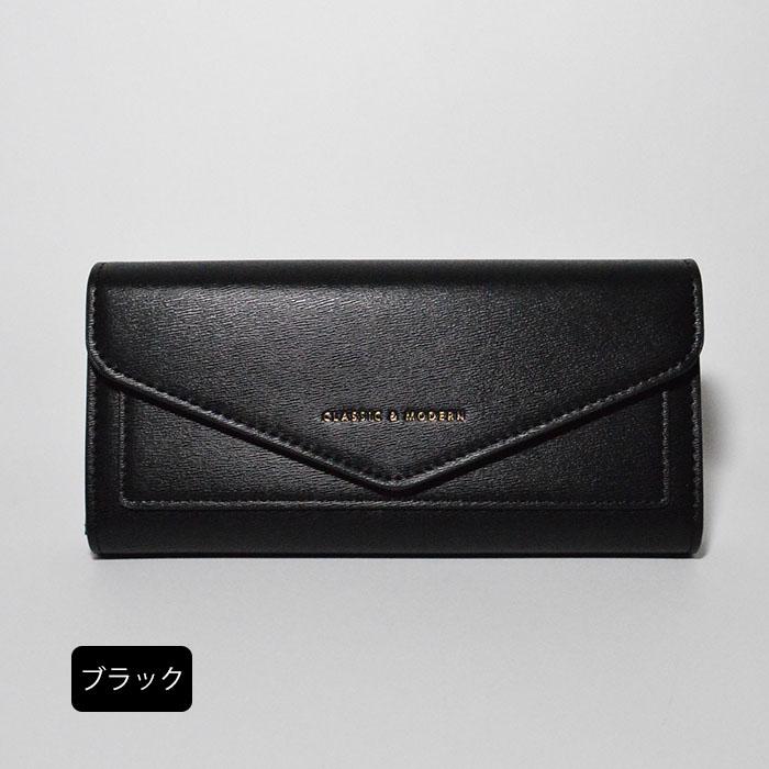 財布 レディース 長財布 レター型 シンプル｜l-mow｜02