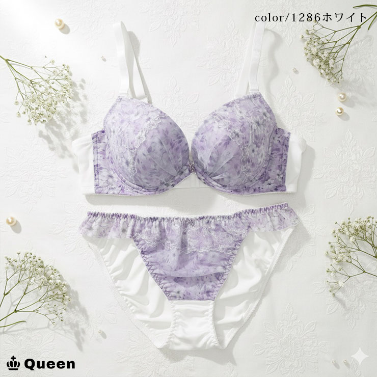 大きいサイズ ブラジャー ショーツセット レディース 下着 D85 D90 D95