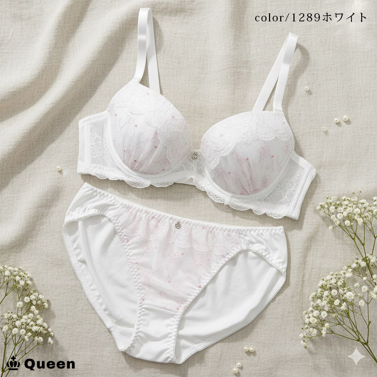 大きいサイズ ブラジャー ショーツセット レディース 下着 D85 D90 D95