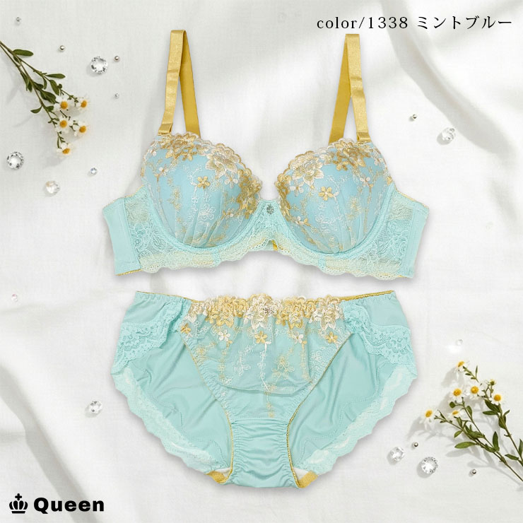 ブラジャー ショーツセット ブラショーツセット 下着 レースブラ 花柄