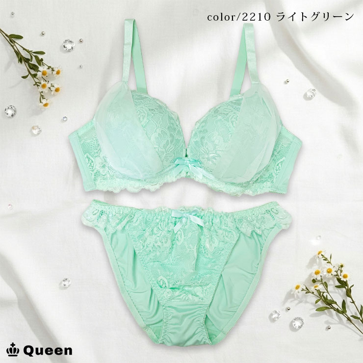 ブラジャー 大きいサイズ レディース ショーツセット ブラショーツセット 脇高ブラ 下着 Eカップ E80 E85 E90 E95 E100 レースブラ ランジェリー 刺繍 |  | 06
