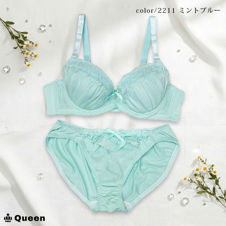 ブラジャー 大きいサイズ レディース ショーツセット ブラショーツセット 脇高ブラ 下着 Eカップ E80 E85 E90 E95 E100 レースブラ ランジェリー 刺繍 |  | 07