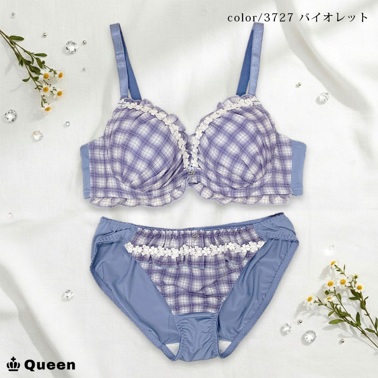 大きいサイズ ブラショーツセット レース モールドカップ 下着セット