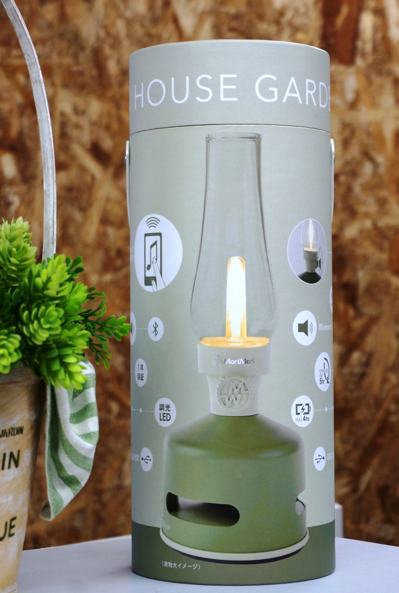 【未使用】MoriMori FLS-1705-GR MoriMori LEDランタンスピーカー グリーン 充電式 ワイヤレス
