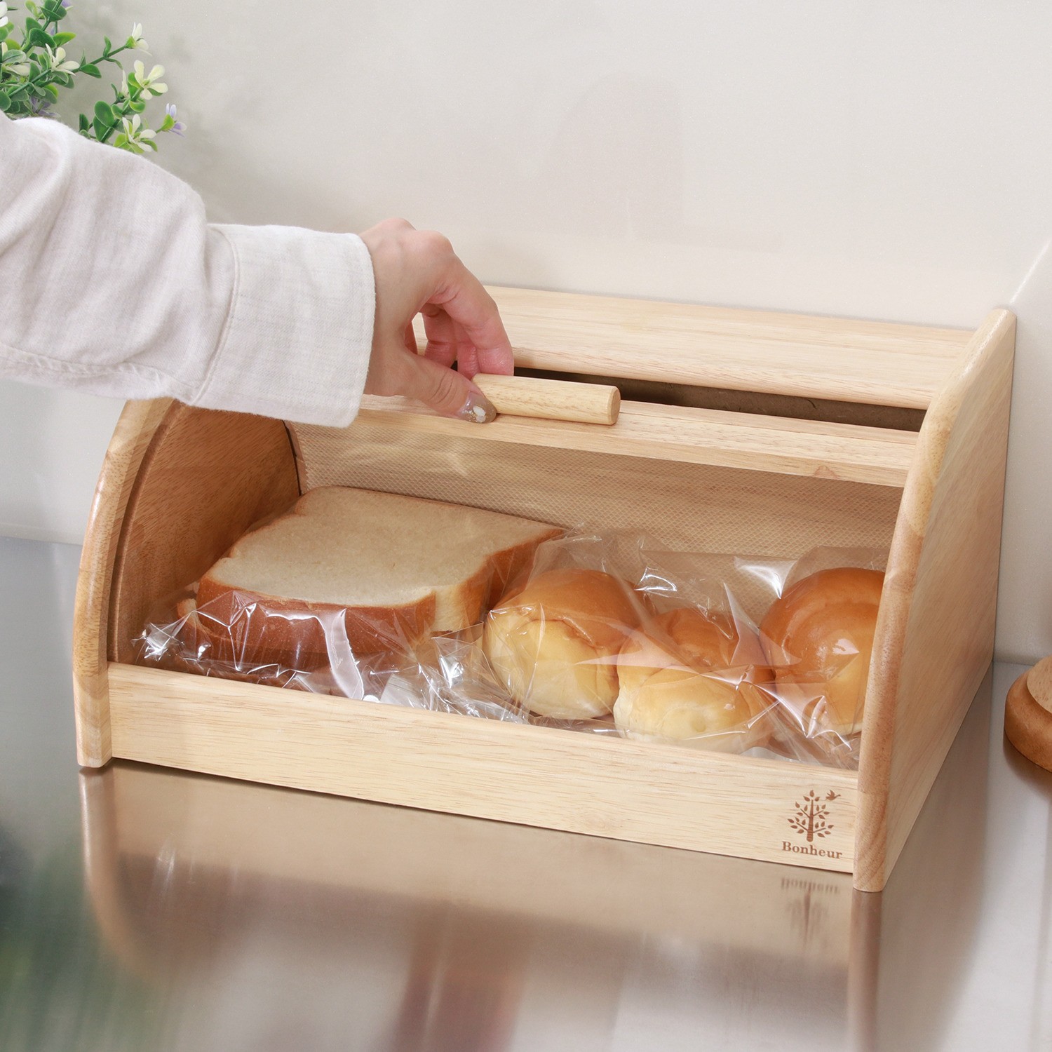 ブレッドケース パンケース おしゃれ 木製 ナチュラル キッチン 収納 