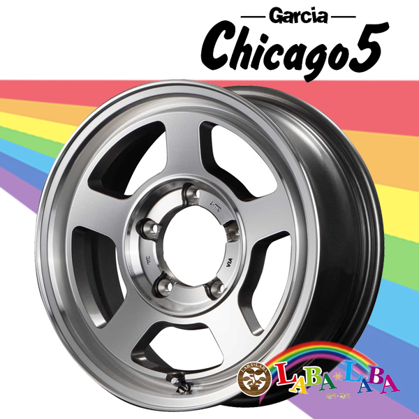 ホイール 15インチ 15×6.0J -5 PCD139 5穴 MID GARCIA Chicago5 (1560 -5 139-5H)｜laba-laba-ys