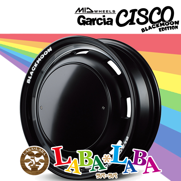 ホイール 14インチ 14×4.5J +45 PCD100 4穴 MID GARCIA CISCO BLACKMOON EDITION (1445 +45 100-4H)
