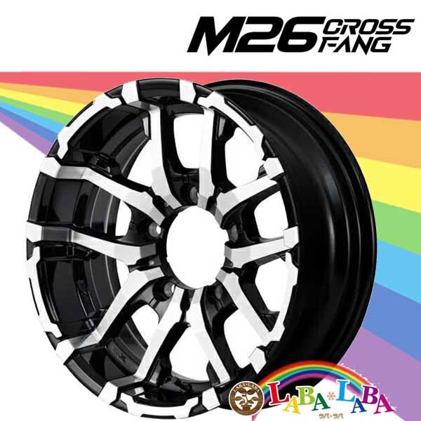 マルカサービス - 車輪 16in 16×6.0J -05 PCD139.7 5穴 MID NITRO POWER M26 CROSSFANG (1660 -05 139-5H) 自動車-アルミホイール-車、バイク、自転車