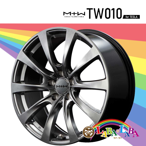 ホイール 18インチ 18×8.0J +33 PCD114 5穴 MID MTW TW010 4本セット (1880 +33 114-5H)｜laba-laba-ys