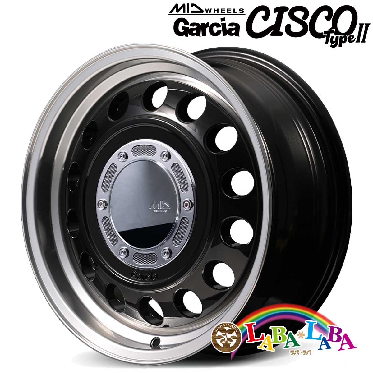 ホイール 15インチ 15×5.5J +40 PCD100 9穴 MID Garcia CISCO TypeII 4本セット (1555 +40 100-9H)