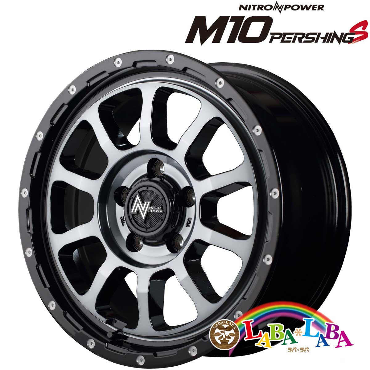 ホイール 16インチ 16×7.0J +40 PCD114.3 5穴 MID NITRO POWER M10 PERSHING S (1670 +40 114-5H)