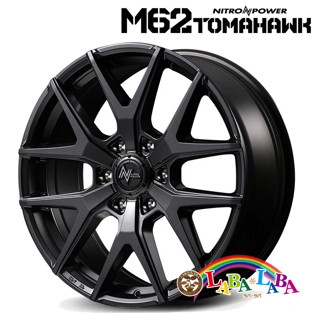 ホイール 18インチ 18×8.0J +20 PCD139.7 6穴 MID NITRO POWER M62 TOMAHAWK (1880 +20 139-6H)