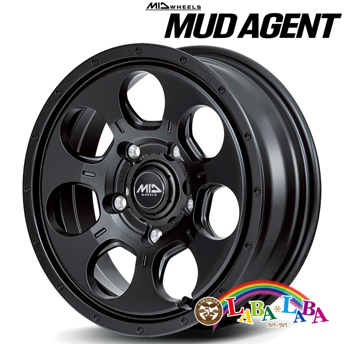 ホイール 16インチ 16×7.0J +40 PCD114 5穴 MID ROADMAX MUDAGENT 4本セット (1670 +40 114-5H)