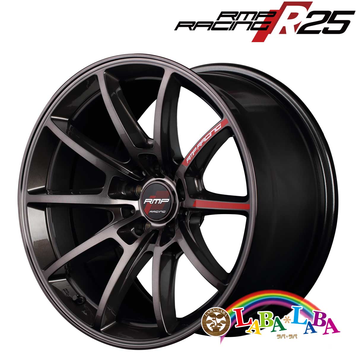 ホイール 18インチ 18×9.5J +12 PCD114 5穴 MID RMP Racing R25 (1895 +12 114-5H)｜laba-laba