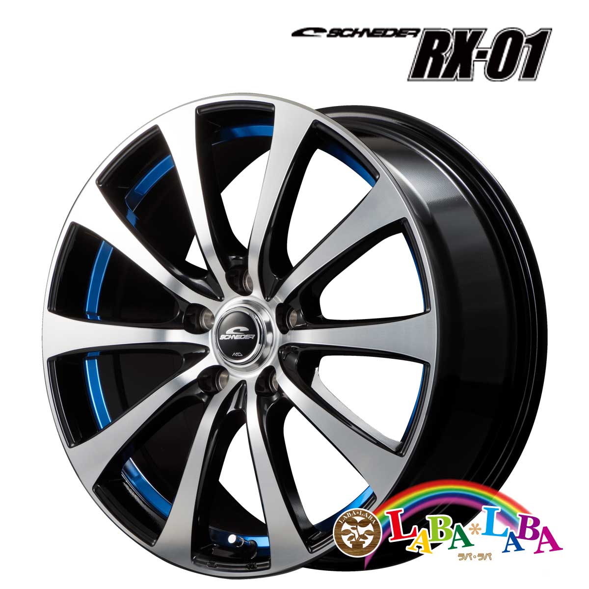 ホイール 18インチ 18×7.5J +38 PCD114 5穴 MID SCHNEIDER RX01 4本セット (1875 +38 114-5H)｜laba-laba