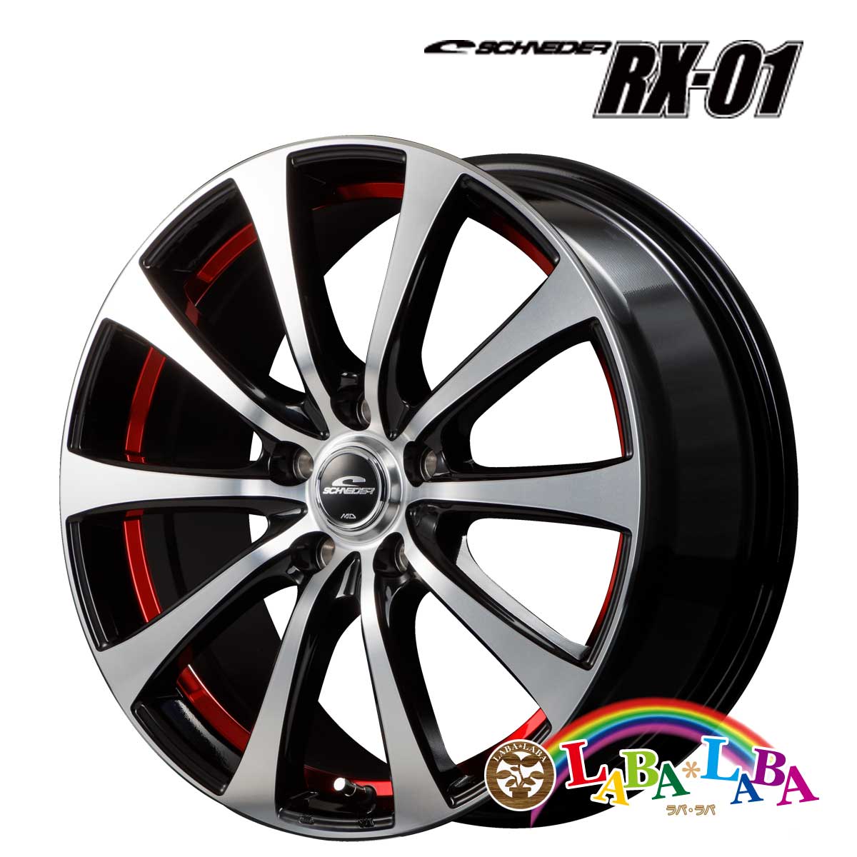 ホイール 17インチ 17×7.0J +48 PCD100 5穴 MID SCHNEDER RX01 4本