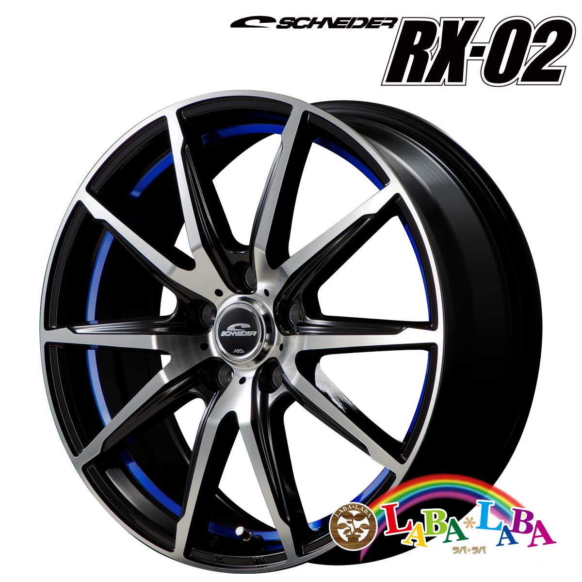 ホイール 15インチ 15×6.0J +45 PCD100 5穴 MID SCHNEIDER RX02 4本セット (1560 +45 100-5H)｜laba-laba