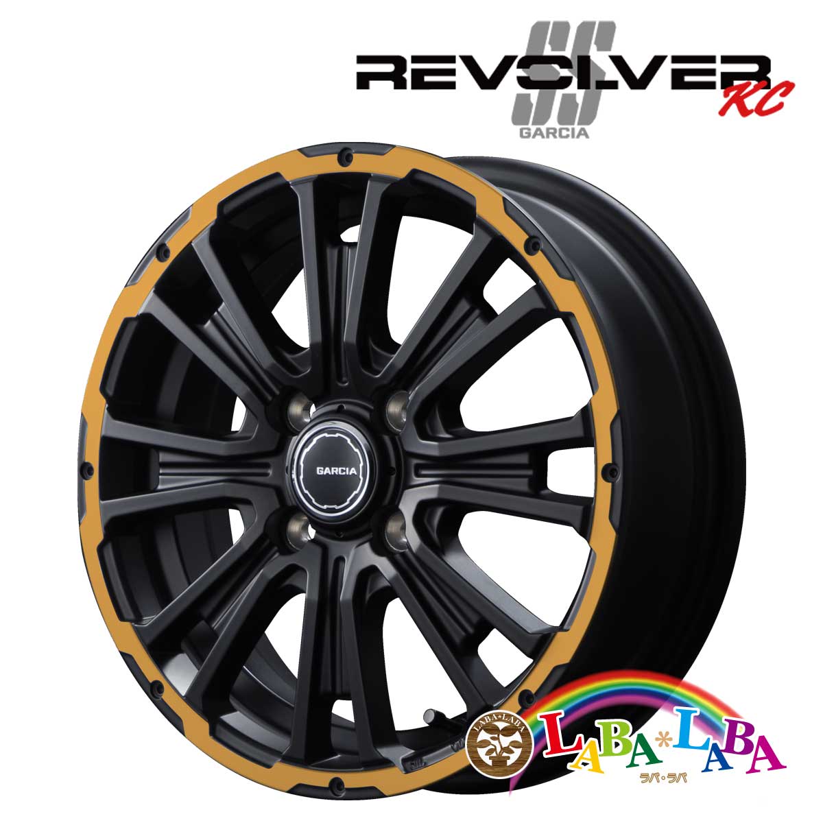 ホイール 12インチ 12×4.0J +42 PCD100 4穴 MID GARCIA SS REVOLVER KC (1240 +42 100 4H) :zsubawitem1 midssrevolkcsbkrvog 1240 42 100 4h:ラバラバ